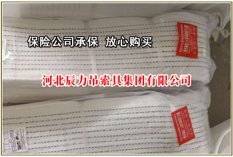 白色丙纶吊装带PICC承保